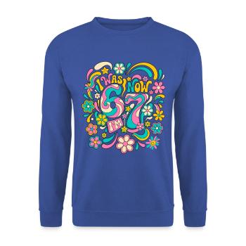 Six Seven Meme 6-7 - Unisex Pullover - Royalblau - Vorne - Alina (178cm) & Michal (187cm)