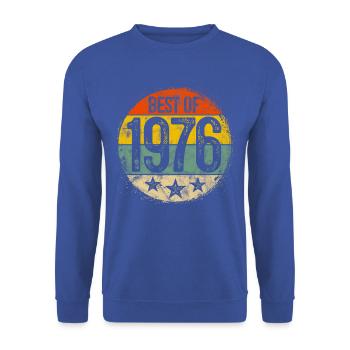Meilleur de 1976 Coucher du soleil 50e anniversaire - Sweat-shirt Unisexe - bleu royal - Devant - Alina (178cm) & Michal (187cm)