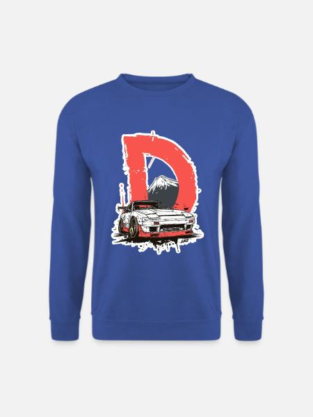 D Drift Mount Fuji Autografik - Unisex Pullover - Royalblau