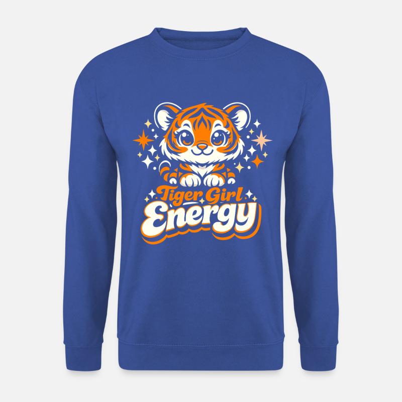 Tiger Girl Energy - Unisex Pullover - Royalblau