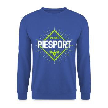 Piesport an der Mosel Weintrauben Vintage Souvenir - Unisex Pullover - Royalblau - Vorne - Alina (178cm) & Michal (187cm)