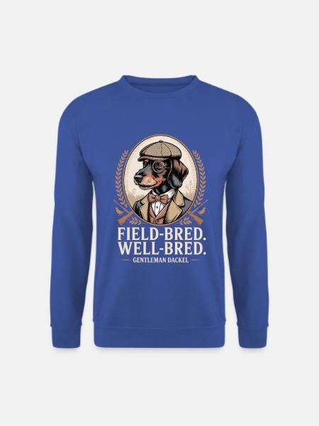 Gentleman Dackel - Unisex Pullover - Royalblau