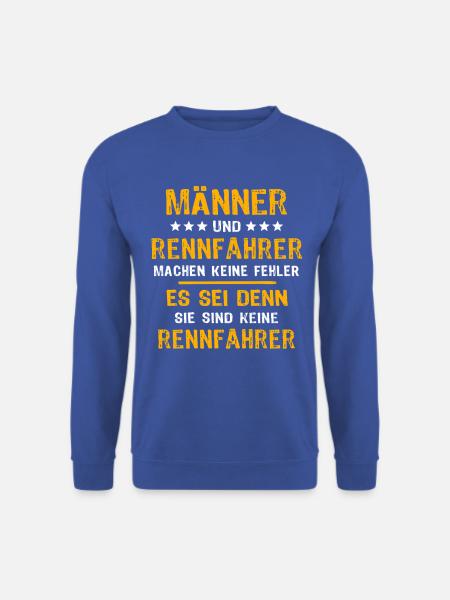 Rennfahrer Autorennen - Unisex Pullover - Royalblau