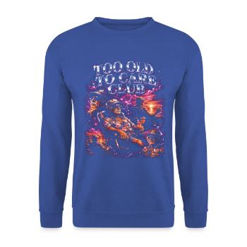 Trop vieux pour s’en soucier Vacances de grand-père - Sweat-shirt Unisexe - bleu royal - Devant - Alina (178cm) & Michal (187cm)
