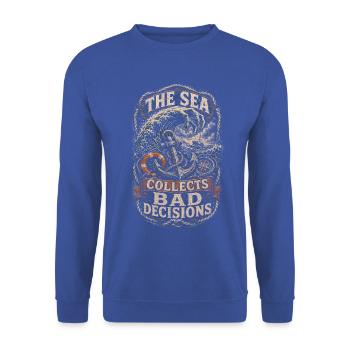 Küstenwache Rettungsschwimmer - Unisex Pullover - Royalblau - Vorne - Alina (178cm) & Michal (187cm)