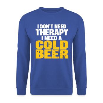 Braumeister Bierbrauer Bierliebhaber Bier Geschenk - Unisex Pullover - Royalblau - Vorne - Alina (178cm) & Michal (187cm)