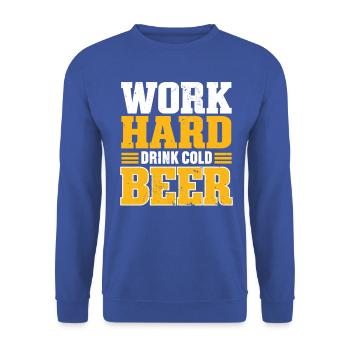 Beer Lover Beer Garden Cadeau Bavaria Beer Garden - Sweat-shirt Unisexe - bleu royal - Devant - Alina (178cm) & Michal (187cm)