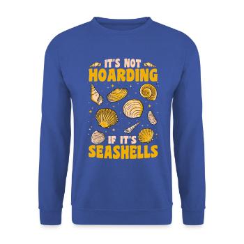 Es sind Muscheln, kein Horten - Unisex Pullover - Royalblau - Vorne - Alina (178cm) & Michal (187cm)
