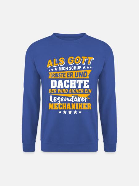 Mechaniker Sprüche - Unisex Pullover - Royalblau