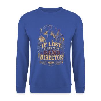 Spielmannszug Blaskapelle - Unisex Pullover - Royalblau - Vorne - Alina (178cm) & Michal (187cm)
