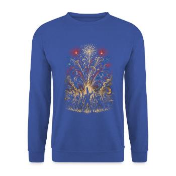 Spielmannszug Blaskapelle - Unisex Pullover - Royalblau - Vorne - Alina (178cm) & Michal (187cm)