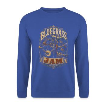 Bluegrass Musik - Unisex Pullover - Royalblau - Vorne - Alina (178cm) & Michal (187cm)
