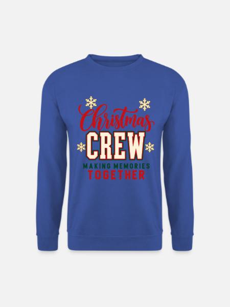Christmas Crew – Making Memories Together - Unisex Pullover - Royalblau
