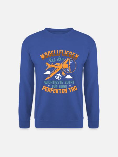 Modellfliegen Perfekter Tag Modellflug - Unisex Pullover - Royalblau