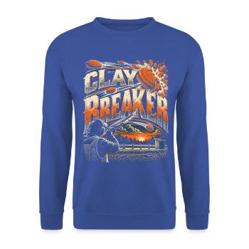 Wurfscheibenschießen Clay Breaker - Unisex Pullover - Royalblau - Vorne - Alina (178cm) & Michal (187cm)