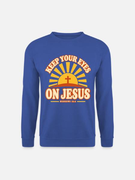 Jesus Bibelvers Glaube Botschaft - Unisex Pullover - Royalblau
