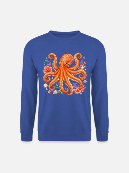Krake Meeresfauna - Unisex Pullover - Royalblau