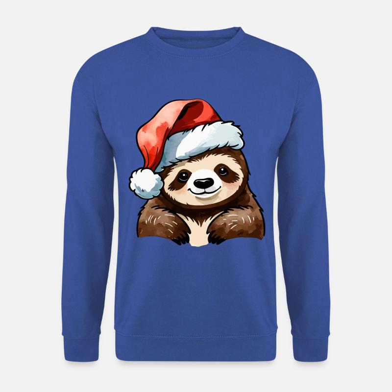 Sloth Christmas Drawing - Unisex Sweatshirt - royal blue