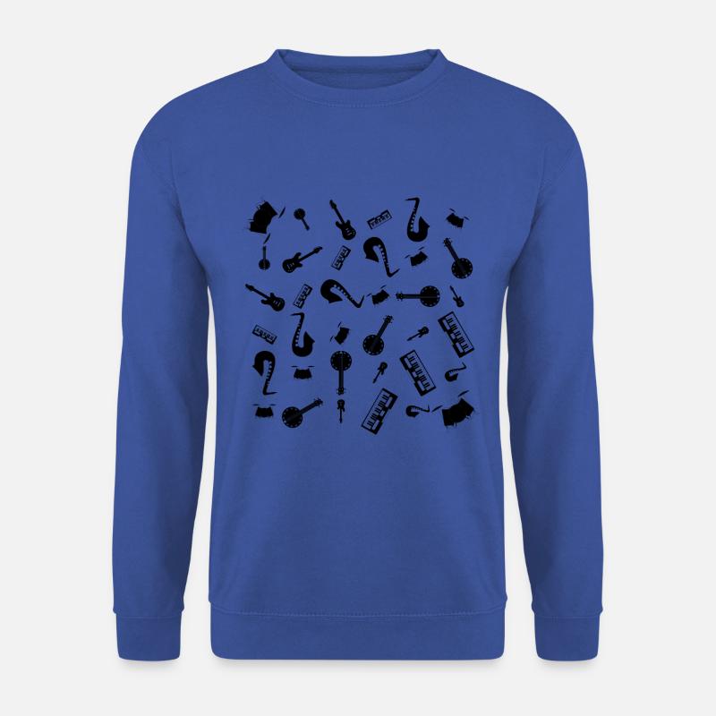 Musikinstrumente - Unisex Pullover - Royalblau