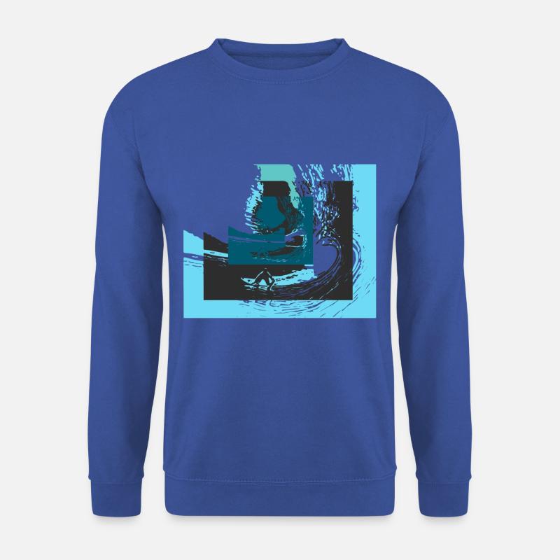 Wellen - Unisex Pullover - Royalblau