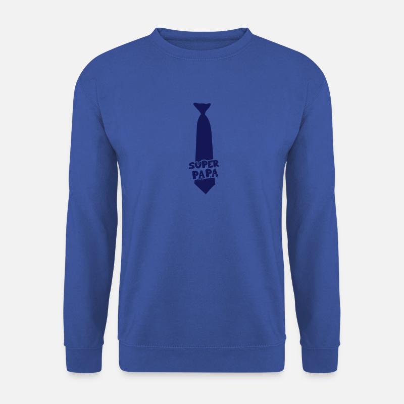 Super Daddy Krawatte 8 02 - Unisex Pullover - Royalblau