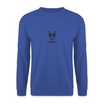 Cute puppy t-shirt design - Unisex Sweatshirt - royal blue - Front - Alina (178cm) & Michal (187cm)
