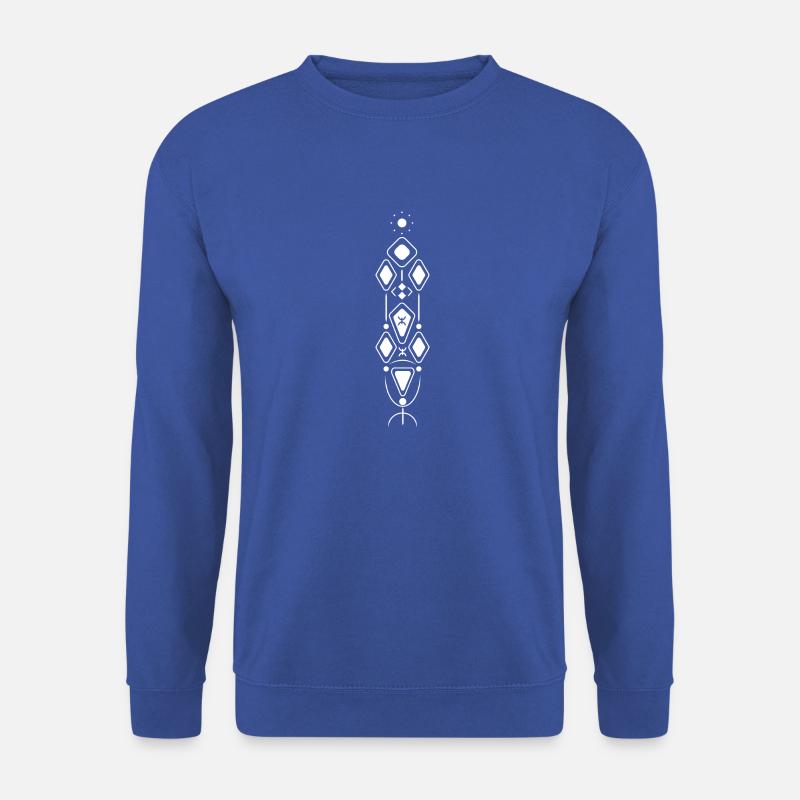 Berber Pattern 2023 White - Unisex Sweatshirt - royal blue
