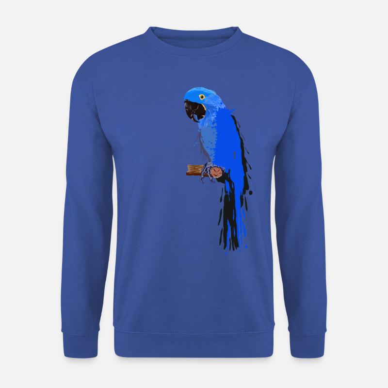 Hyazinth-Ara - Farbklecks - Unisex Pullover - Royalblau