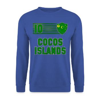 Cocos Islands Football Team - Unisex Sweatshirt - royal blue - Front - Alina (178cm) & Michal (187cm)