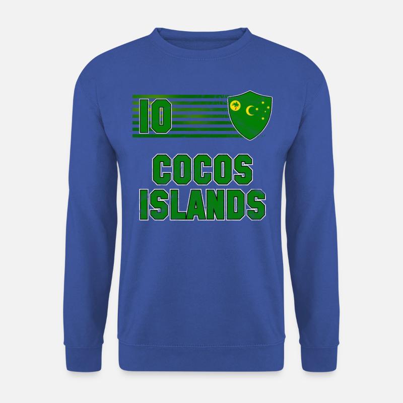Kokosinseln Fußball Mannschaft - Unisex Pullover - Royalblau