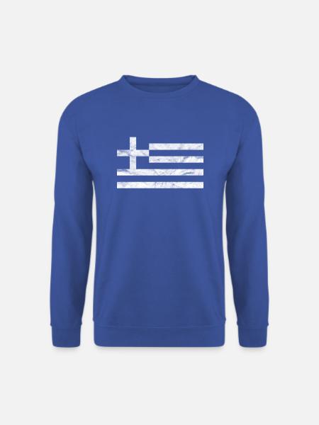 Griechenland Flagge Urlaub Geschenk Grieche - Unisex Pullover - Royalblau