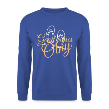 Good vibes only - Sweat-shirt Unisexe - bleu royal - Devant - Alina (178cm) & Michal (187cm)