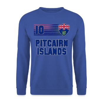 Pitcairninseln Fußball Mannschaft - Unisex Pullover - Royalblau - Vorne - Alina (178cm) & Michal (187cm)