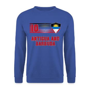Équipe d’Antigua-et-Barbuda de football - Sweat-shirt Unisexe - bleu royal - Devant - Alina (178cm) & Michal (187cm)