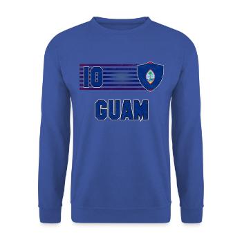 Guam Fußball Mannschaft - Unisex Pullover - Royalblau - Vorne - Alina (178cm) & Michal (187cm)