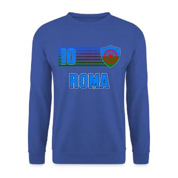 Équipe de football de la Roma - Sweat-shirt Unisexe - bleu royal - Devant - Alina (178cm) & Michal (187cm)