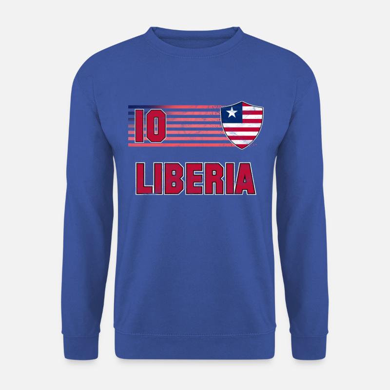 Liberia Fußball Mannschaft - Unisex Pullover - Royalblau