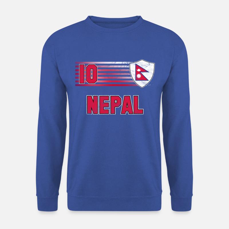 Nepal Fußball Mannschaft - Unisex Pullover - Royalblau
