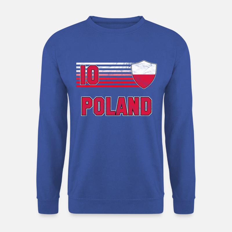 Polen Fußball Mannschaft - Unisex Pullover - Royalblau