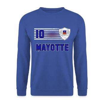 Mayotte Football Team - Unisex Sweatshirt - royal blue - Front - Alina (178cm) & Michal (187cm)