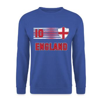 England Football Team - Unisex Sweatshirt - royal blue - Front - Alina (178cm) & Michal (187cm)