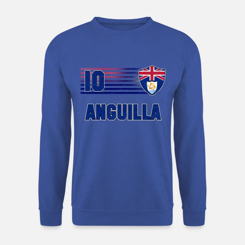Anguilla Fußball Mannschaft - Unisex Pullover - Royalblau