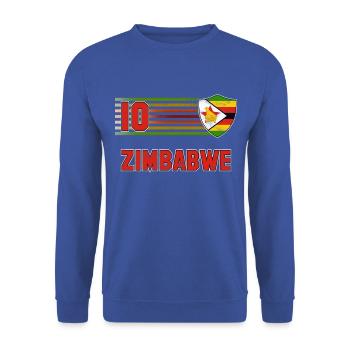 Équipe du Zimbabwe de football - Sweat-shirt Unisexe - bleu royal - Devant - Alina (178cm) & Michal (187cm)