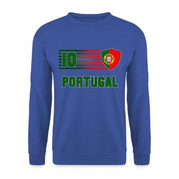 Équipe du Portugal de football - Sweat-shirt Unisexe - bleu royal - Devant - Alina (178cm) & Michal (187cm)