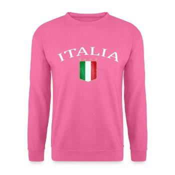 Italien, Italia, Italy, Logo, I Love Italy - Unisex Pullover - Pink - Vorne