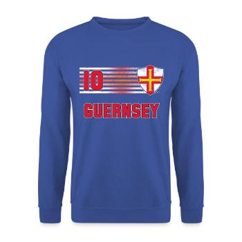 Guernsey Football Team - Unisex Sweatshirt - royal blue - Front - Alina (178cm) & Michal (187cm)