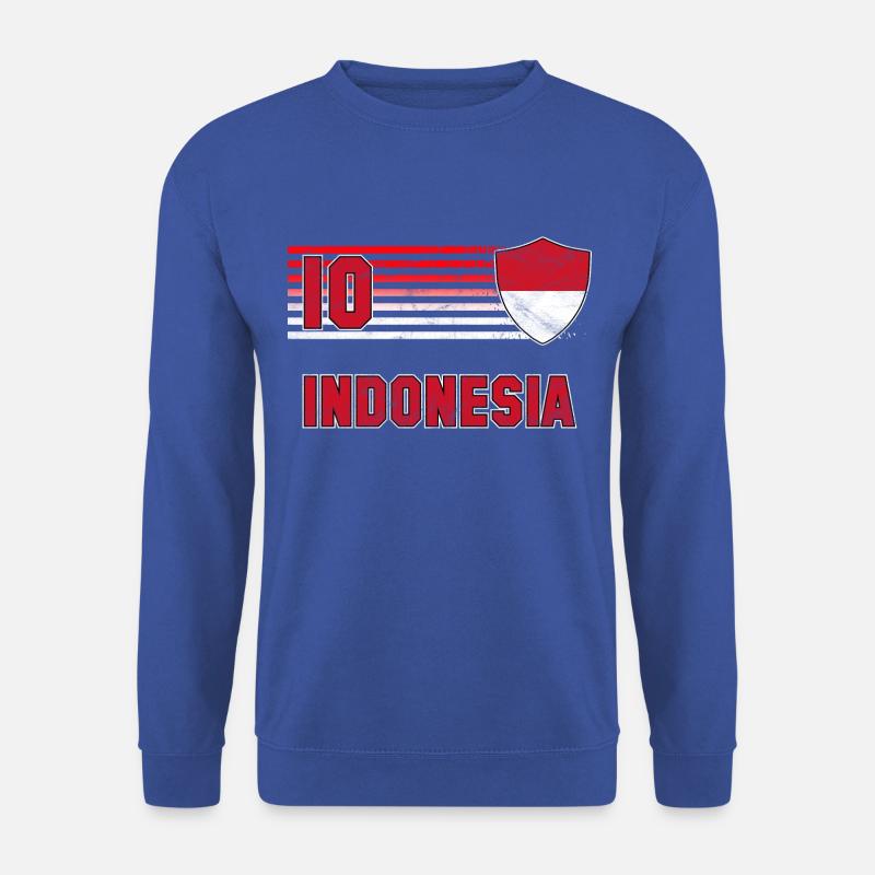 Indonesien Fußball Mannschaft - Unisex Pullover - Royalblau