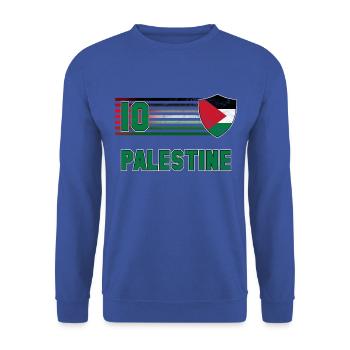 Palestine Football Team - Unisex Sweatshirt - royal blue - Front - Alina (178cm) & Michal (187cm)