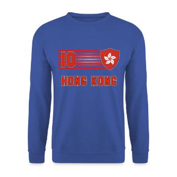Équipe de Hong Kong de football - Sweat-shirt Unisexe - bleu royal - Devant - Alina (178cm) & Michal (187cm)