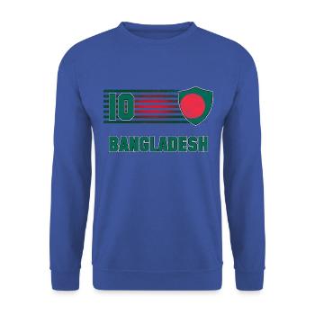 Équipe du Bangladesh de football - Sweat-shirt Unisexe - bleu royal - Devant - Alina (178cm) & Michal (187cm)